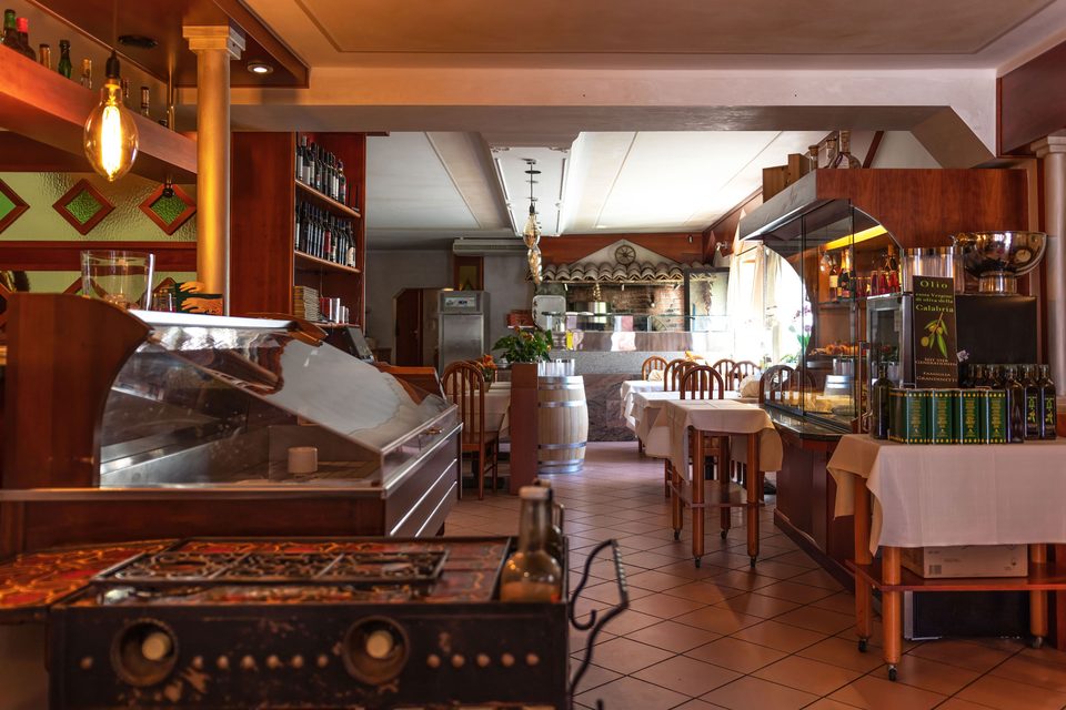 Blick durch den Gastraum des Ristorante San Remo